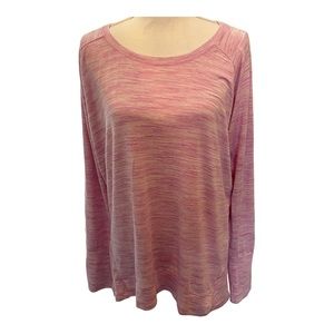 Champion long sleeve Elite heather top with ribbing at wrists and waist